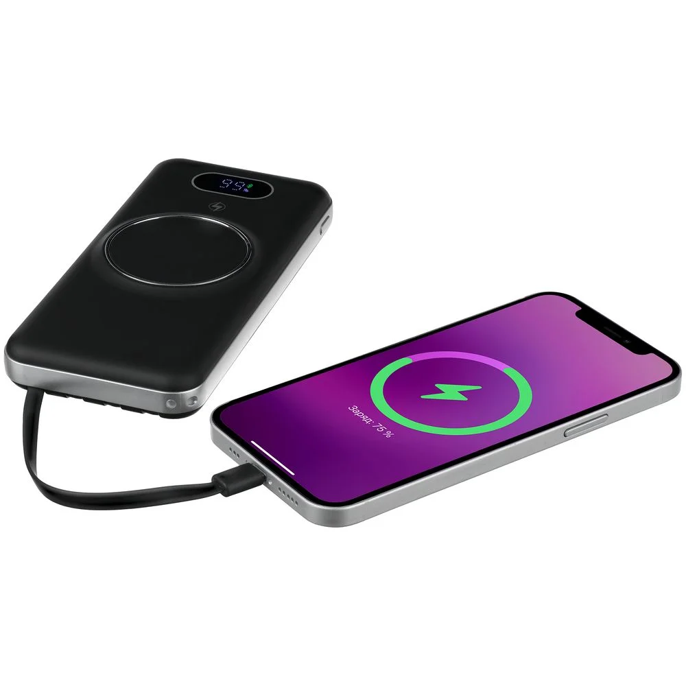 Внешний аккумулятор Omni Pro 10000 мАч черный - фото 7