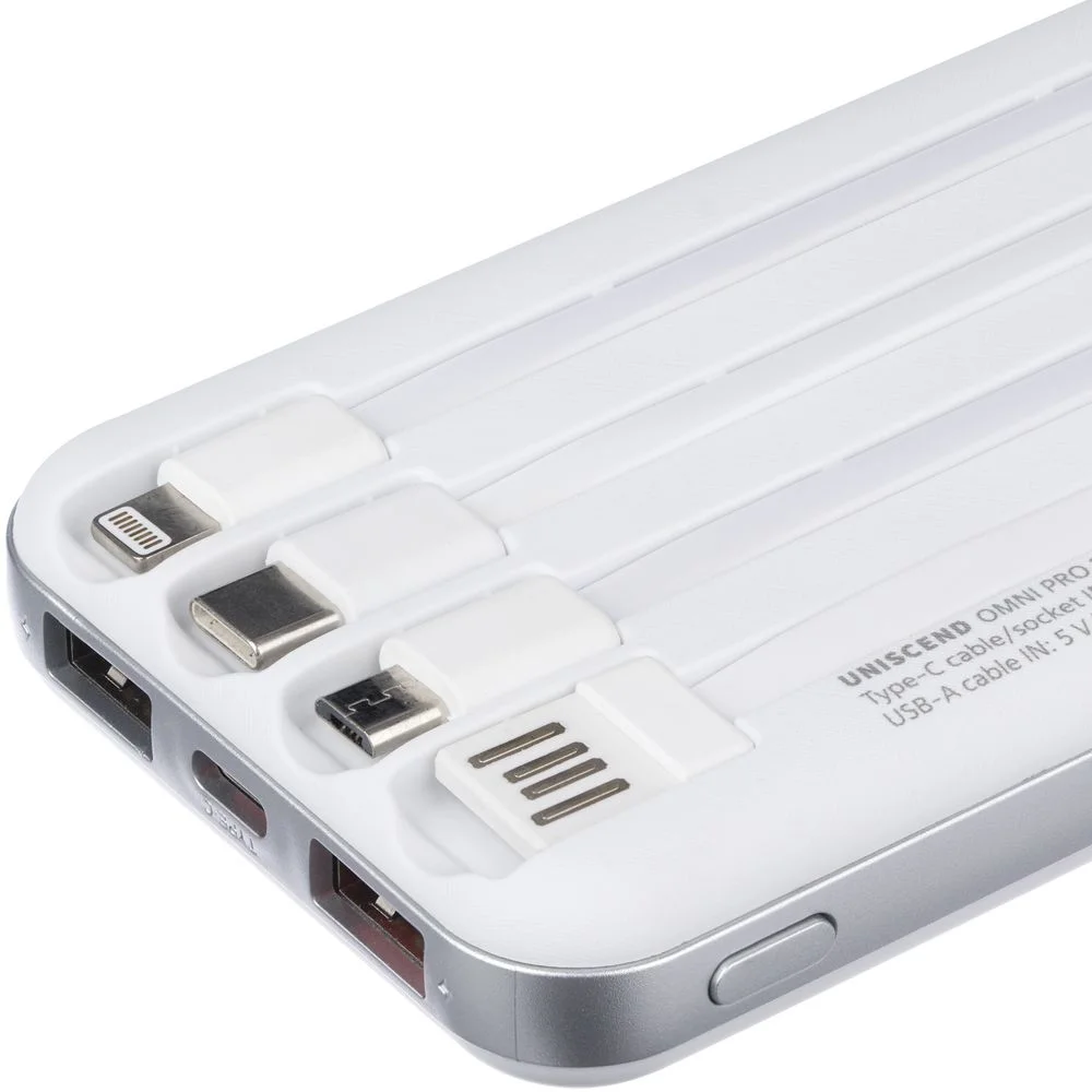 Внешний аккумулятор Omni Pro 10000 мАч белый - фото 5