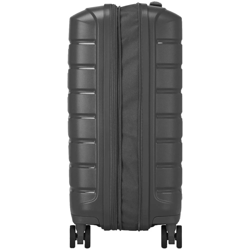 Чемодан Butterfly S серый - фото 7