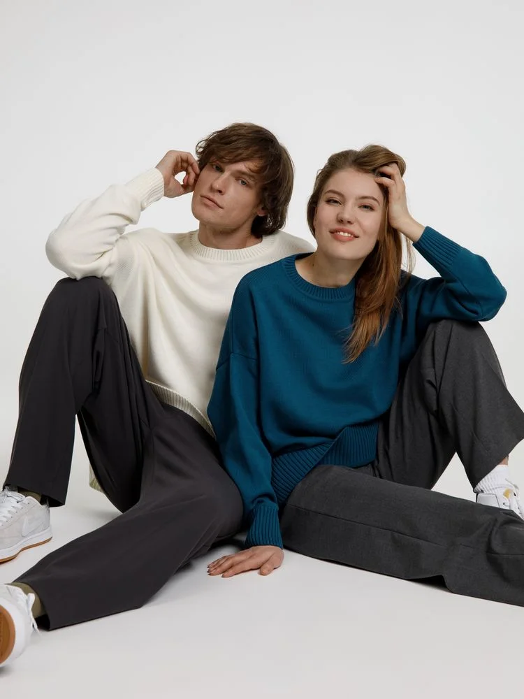 Джемпер оверсайз унисекс Stated в сумке белый молочный - фото 10