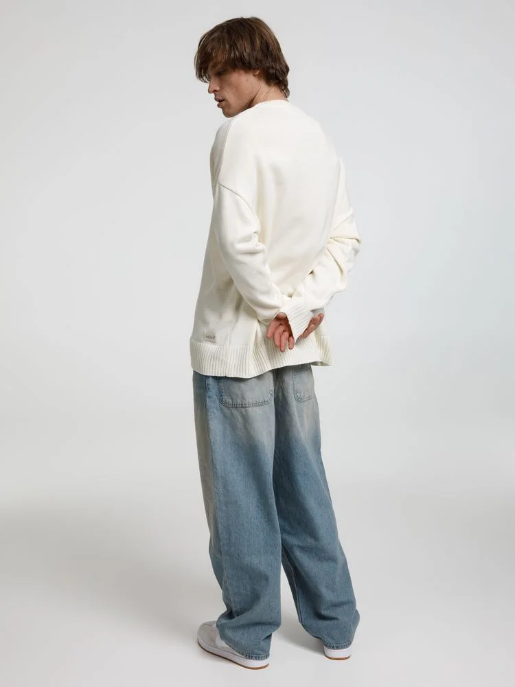 Джемпер оверсайз унисекс Stated в сумке белый молочный - фото 9