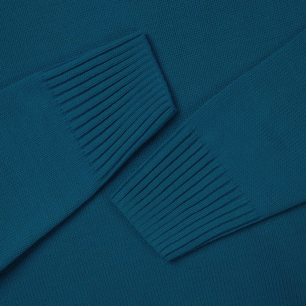 Джемпер оверсайз унисекс Stated в сумке синий морская волна - фото 3