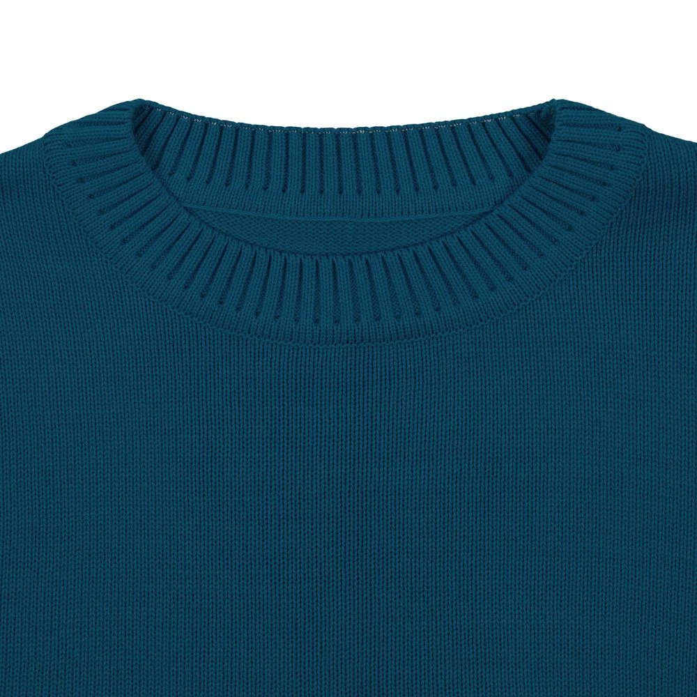 Джемпер оверсайз унисекс Stated в сумке синий морская волна - фото 5