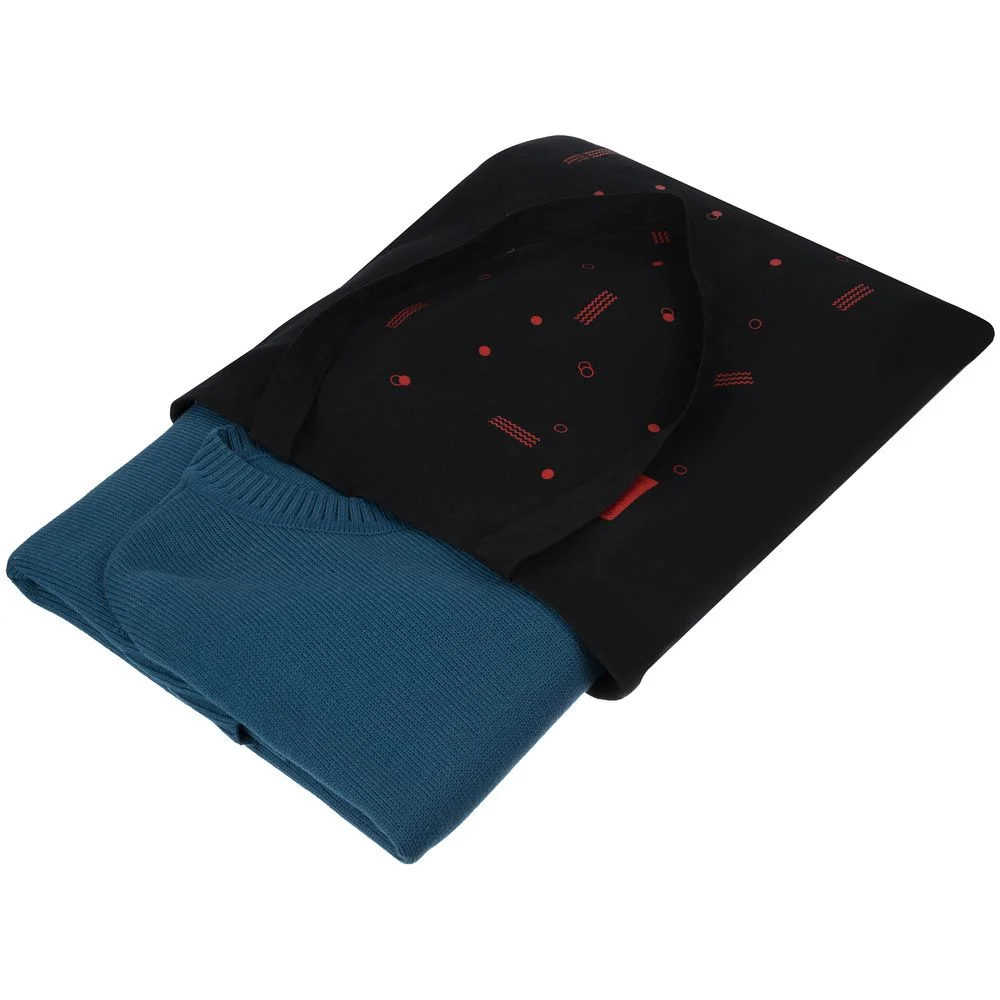 Джемпер оверсайз унисекс Stated в сумке синий морская волна - фото 6