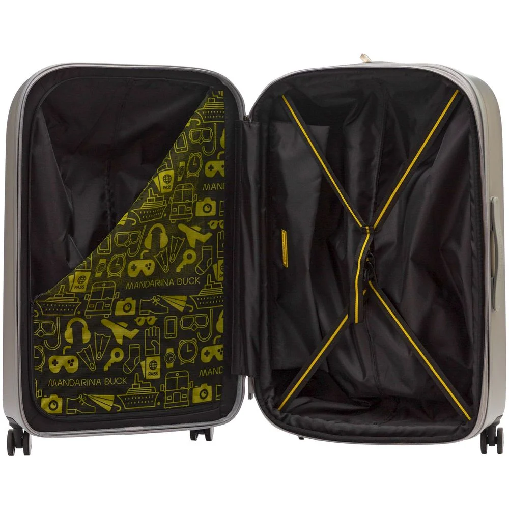 Чемодан Logoduck L, серебристый - фото 4