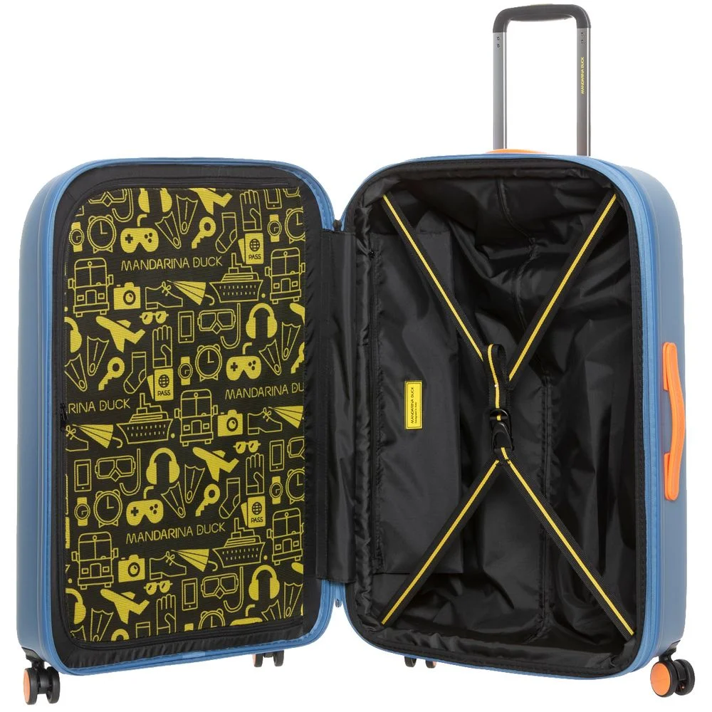 Чемодан Logoduck L джинсовый - фото 4