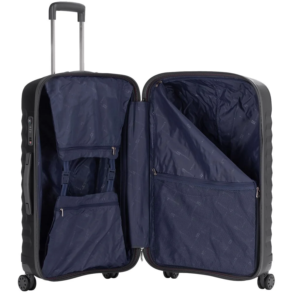Чемодан Uno Zip Special M черный - фото 3