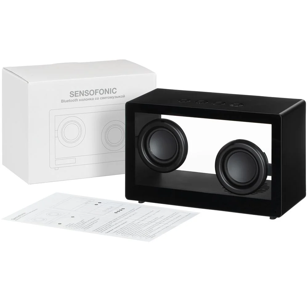 Bluetooth-колонка со светомузыкой Sensofonic черная - фото 10