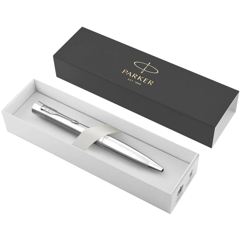 Ручка шариковая Parker Urban Twist Metro Metallic CT серебристая - фото 3
