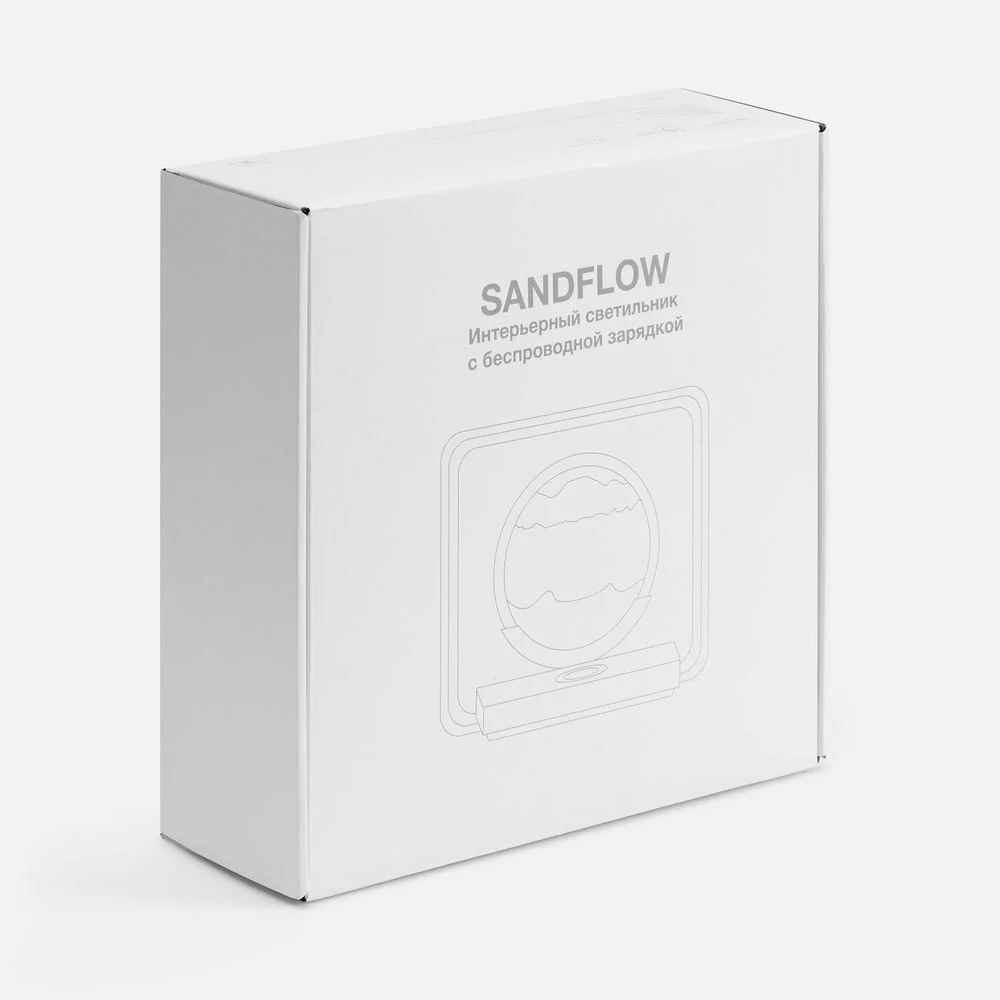 Интерьерный светильник с беспроводной зарядкой Sandflow белый - фото 10