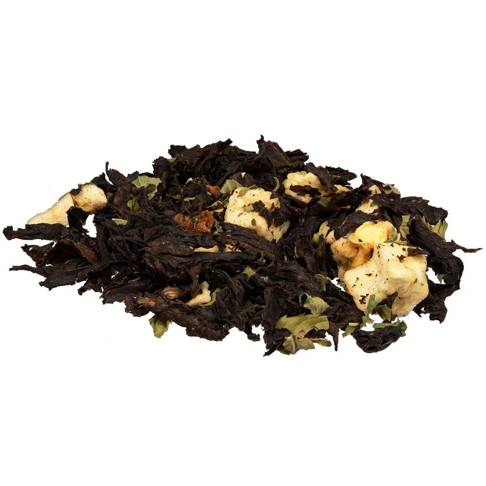 Чай Сокочай черный с соком ананаса с кусочками ананаса яблока и корицы - фото 3