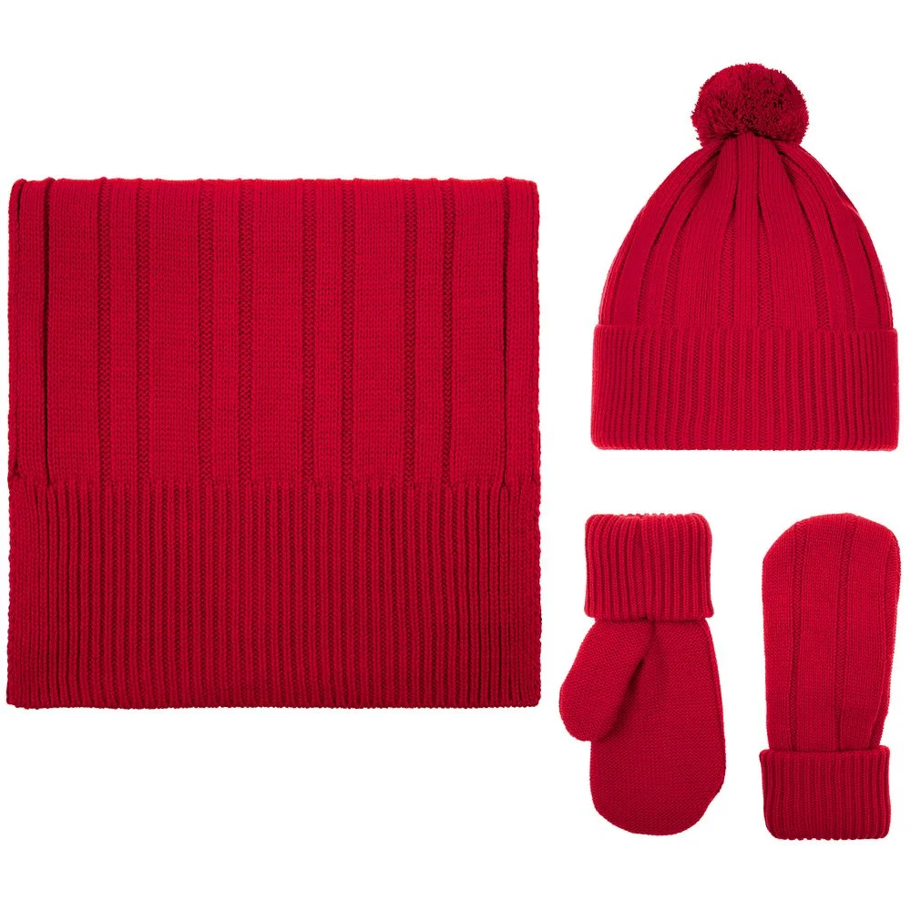 Шапка Knit Beat красная - фото 4