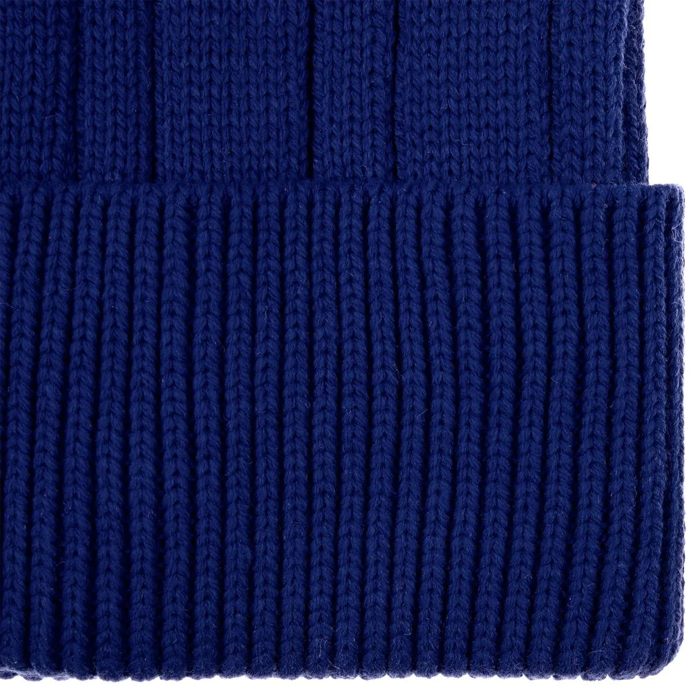 Шапка Knit Beat темно-синяя - фото 3