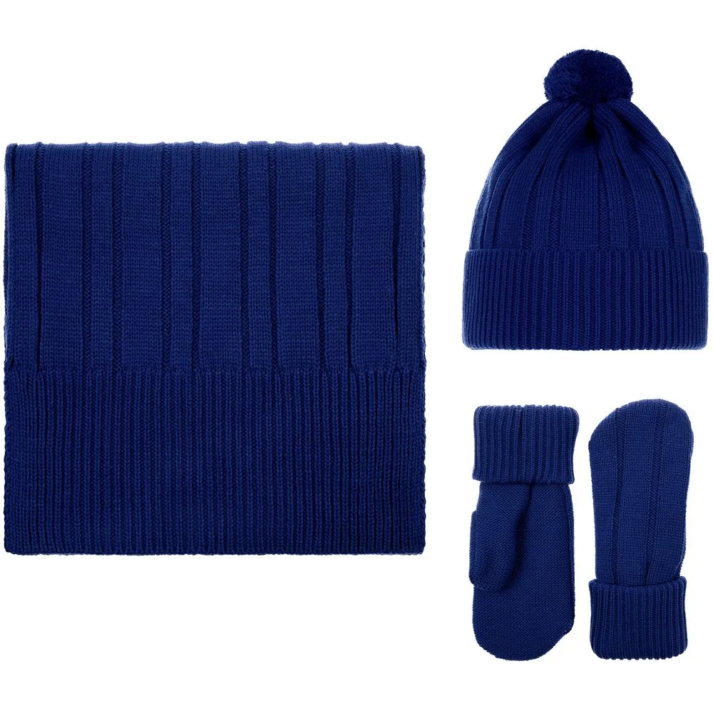 Шапка Knit Beat темно-синяя - фото 4