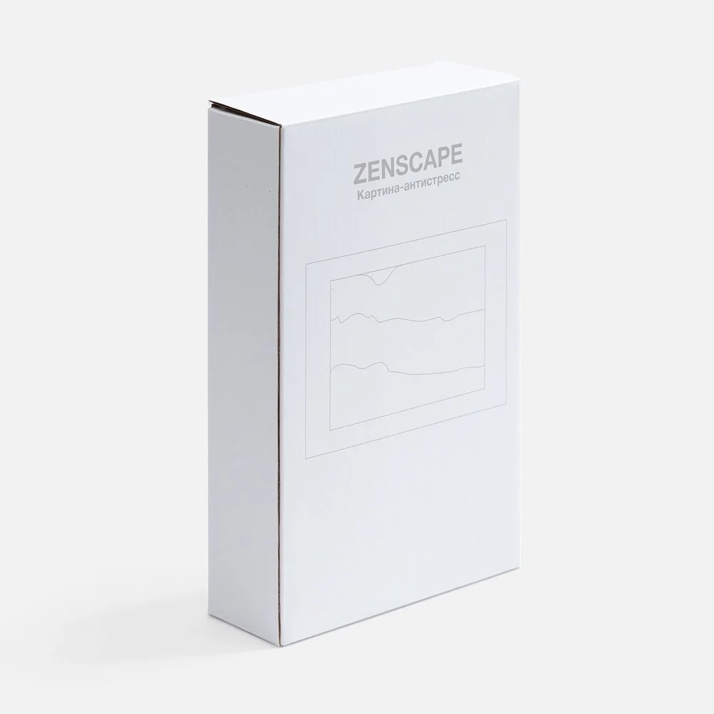 Песочная картина-антистресс Zenscape белая с синим песочный - фото 9