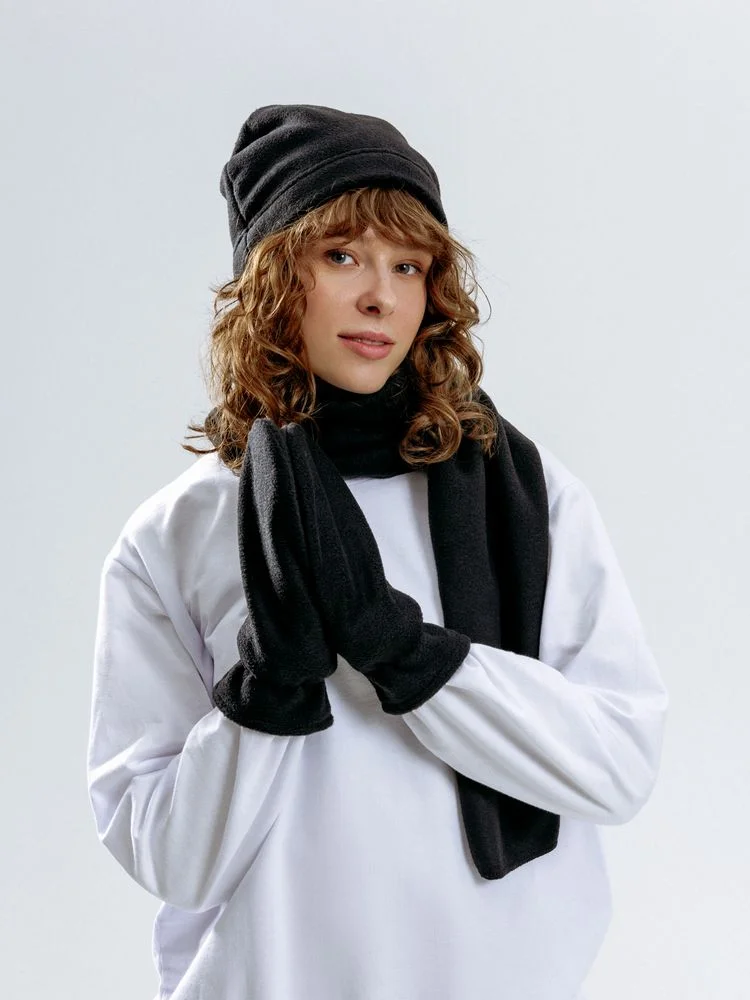 Варежки Fleecy, черные - фото 6