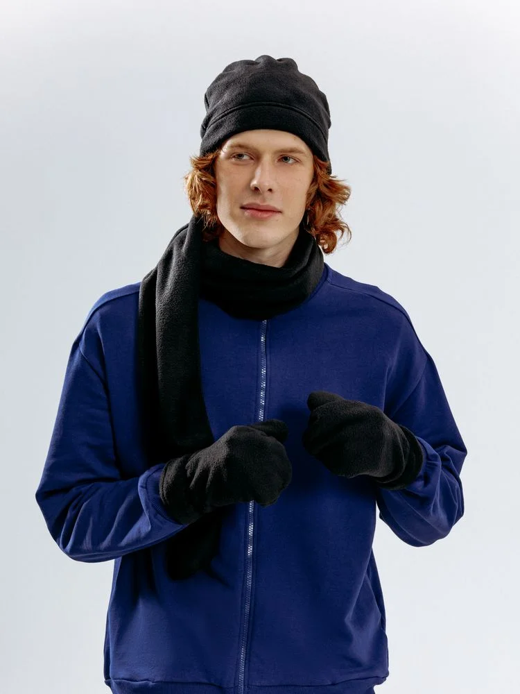 Варежки Fleecy, черные - фото 9