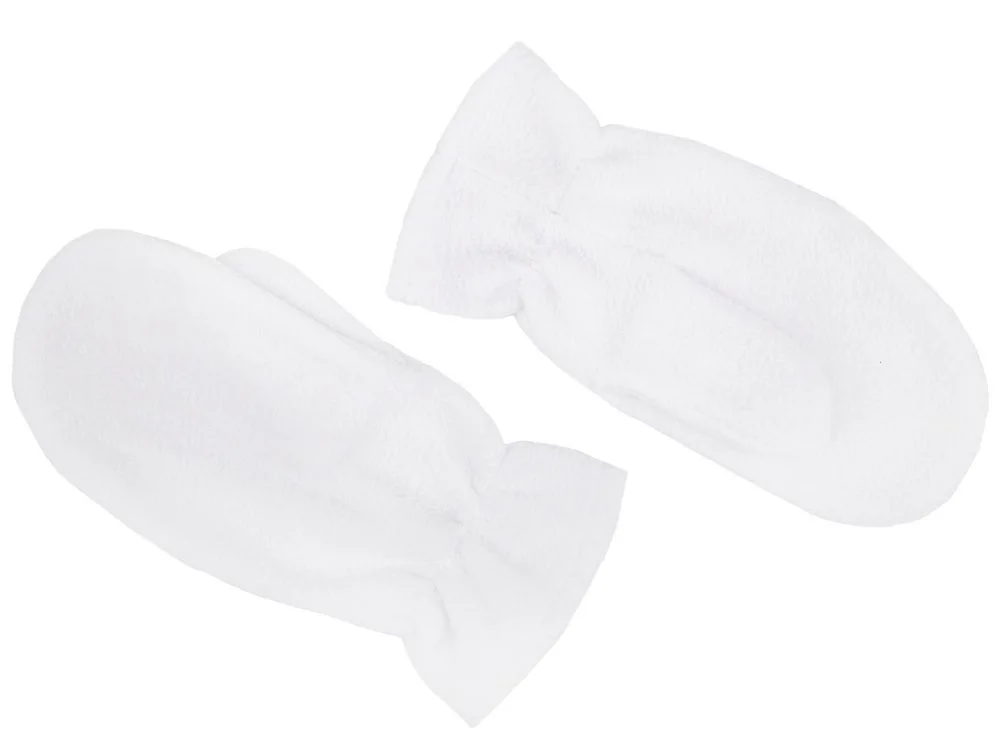 Варежки Fleecy белые - фото 3