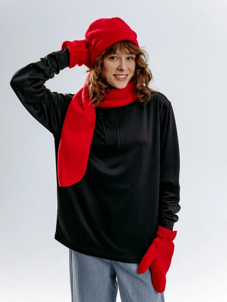 Варежки Fleecy красные - фото 7