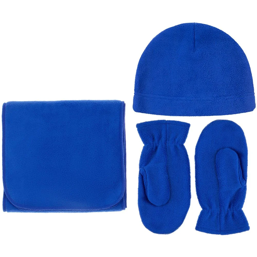 Варежки Fleecy ярко-синие - фото 4