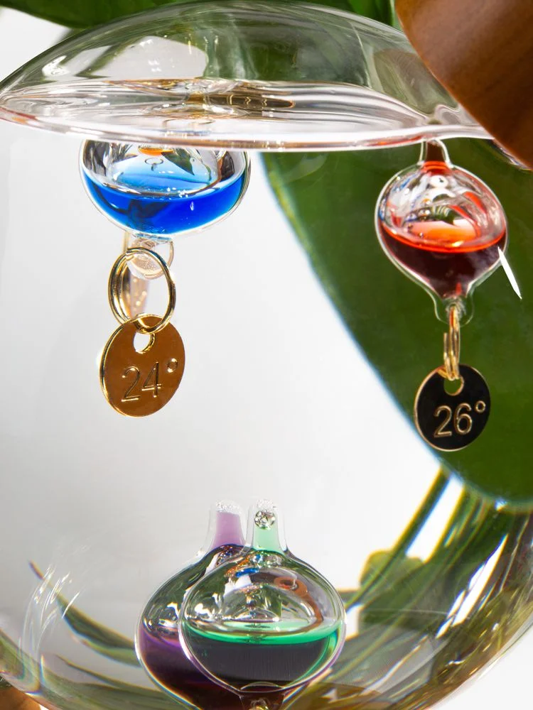 Термометр-шар Галилео в деревянном корпусе - фото 10