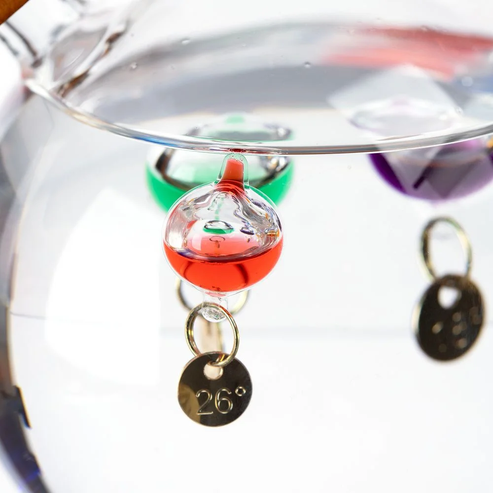 Термометр-шар Галилео в деревянном корпусе - фото 5