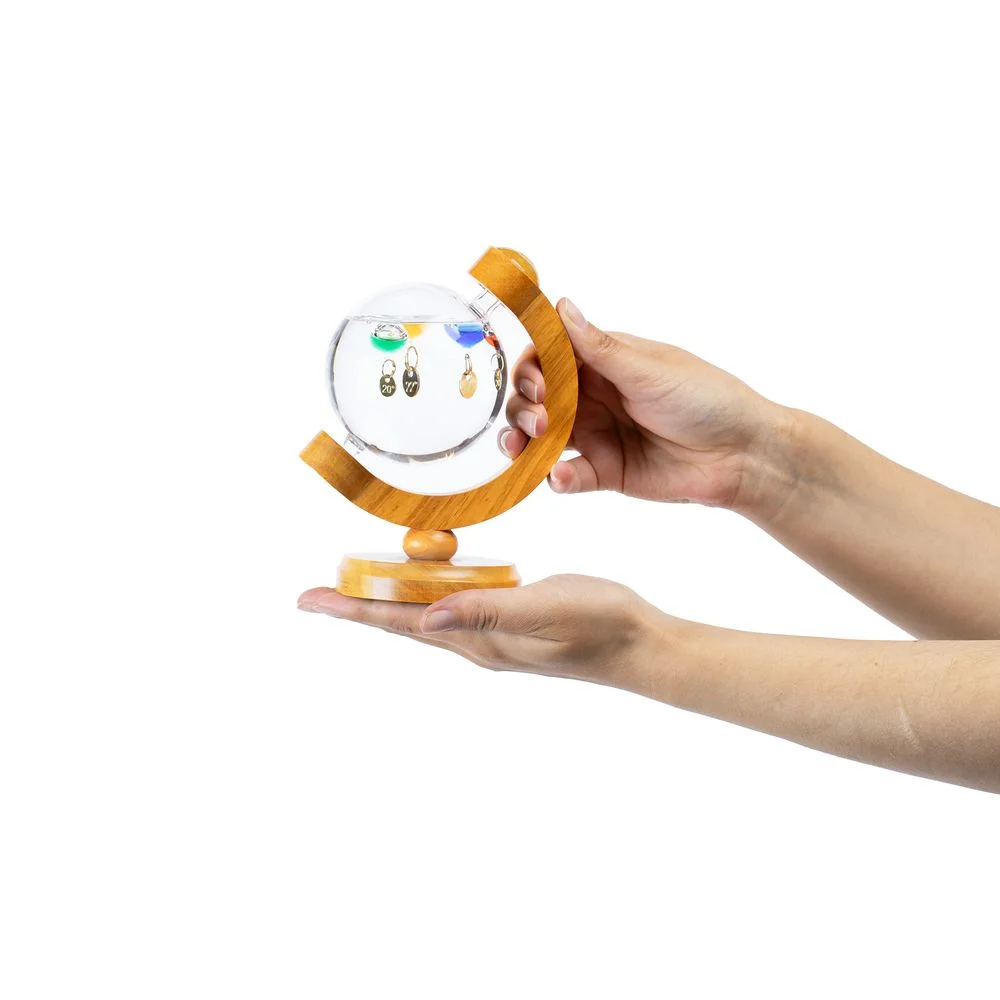 Термометр-шар Галилео в деревянном корпусе - фото 7