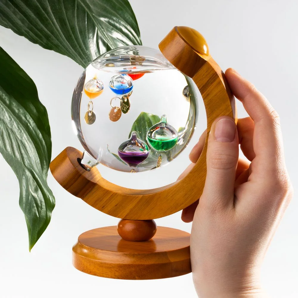 Термометр-шар Галилео в деревянном корпусе - фото 8