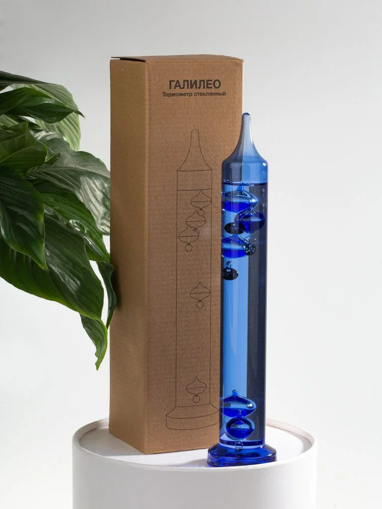 Термометр стеклянный «Галилео», голубой - фото 9