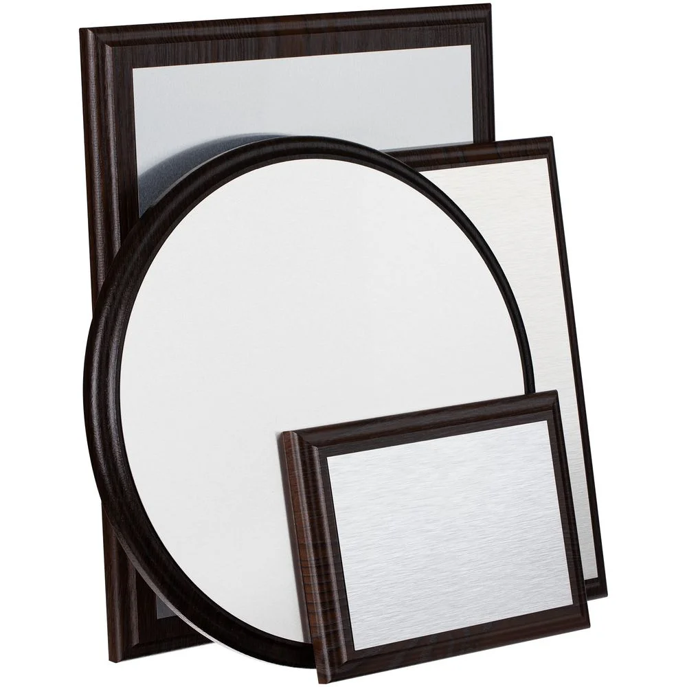 Плакетка Plaque XL венге с серебристой пластиной - фото 5