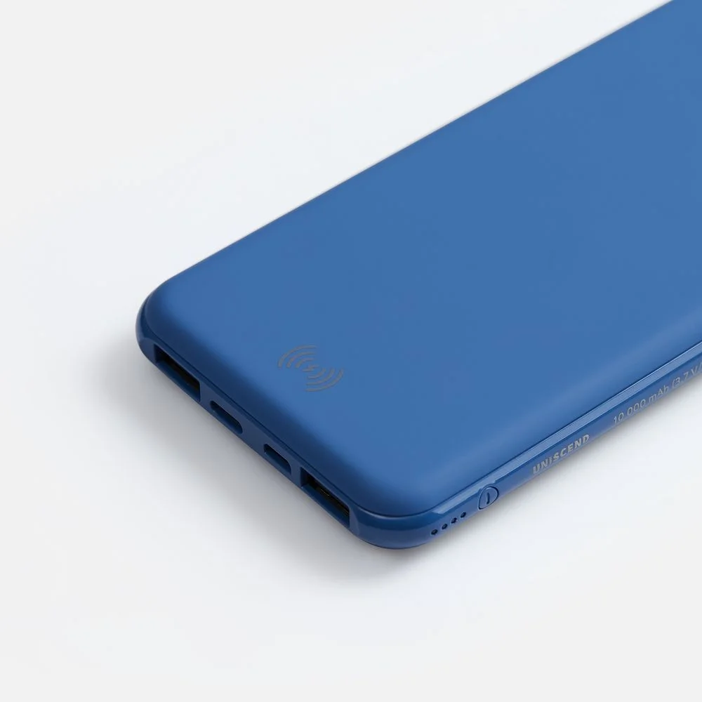 Аккумулятор с беспроводной зарядкой All Day Wireless 10000 мАч синий - фото 5
