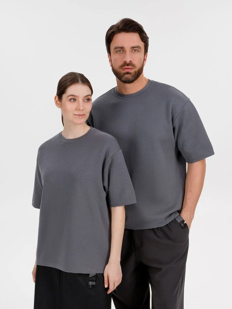 Джемпер с коротким рукавом Siluetti Volumica серый - фото 12