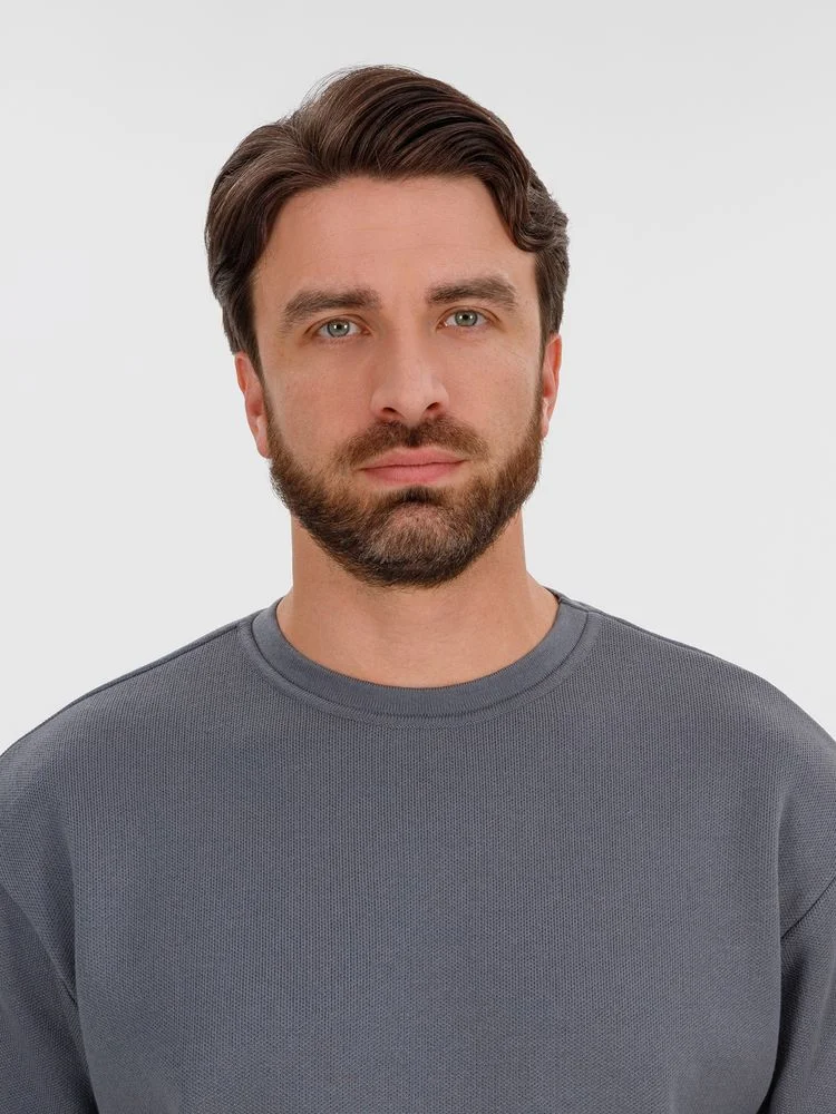 Джемпер с коротким рукавом Siluetti Volumica серый - фото 7