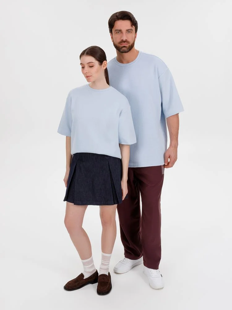 Джемпер с коротким рукавом Siluetti Volumica, светло-голубой - фото 12