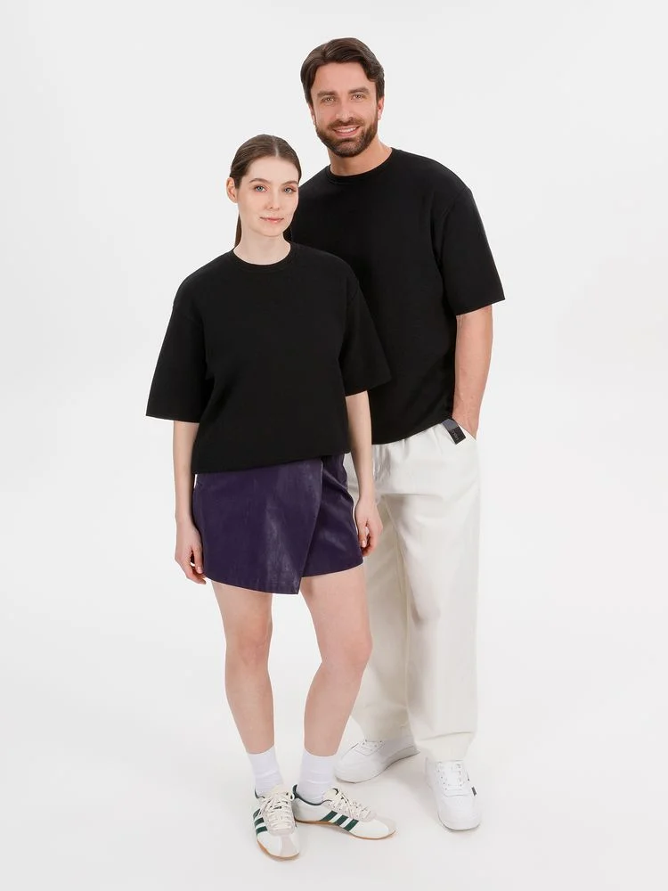 Джемпер с коротким рукавом Siluetti Volumica черный - фото 11