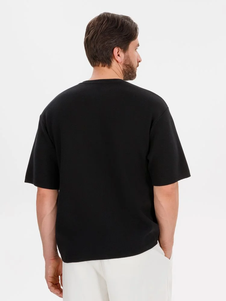 Джемпер с коротким рукавом Siluetti Volumica черный - фото 8