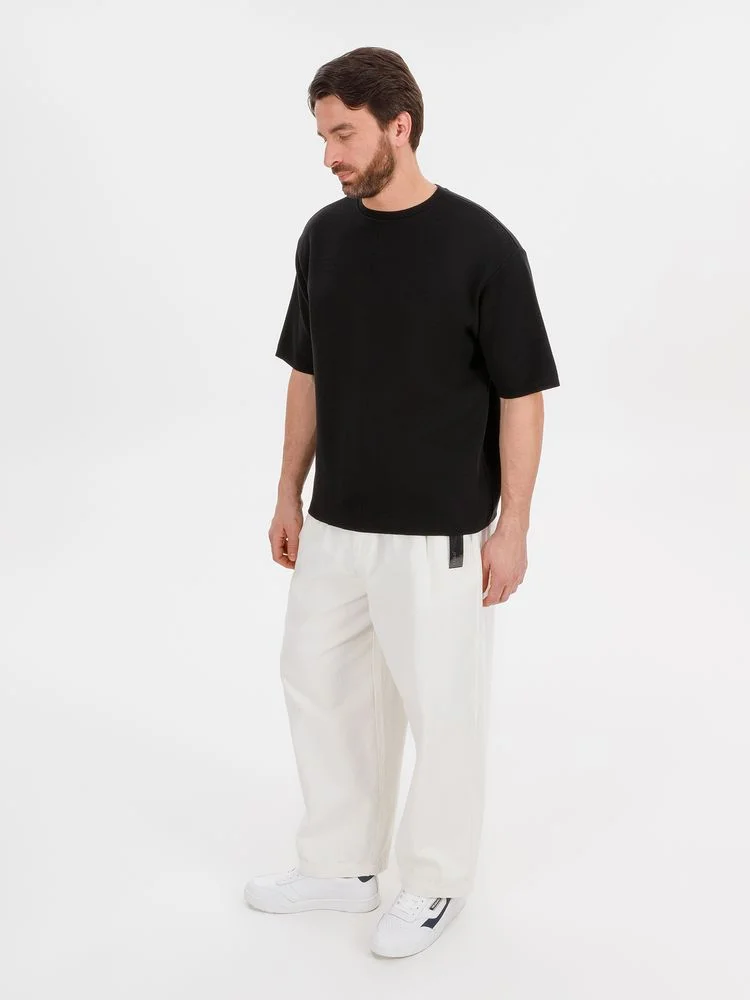 Джемпер с коротким рукавом Siluetti Volumica черный - фото 9