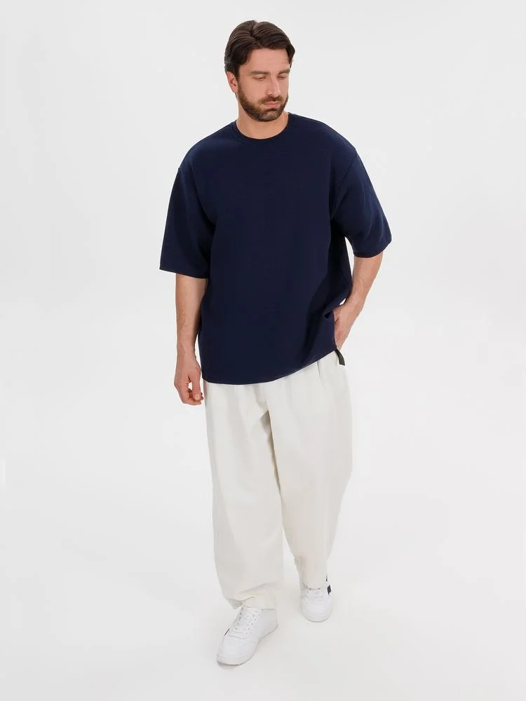 Джемпер с коротким рукавом Siluetti Volumica темно-синий - фото 10