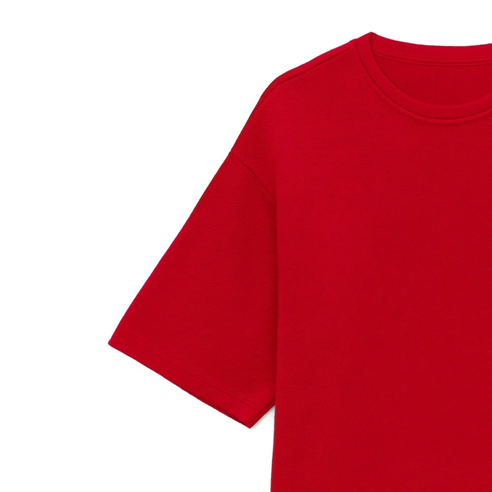 Джемпер с коротким рукавом Siluetti Volumica красный - фото 3