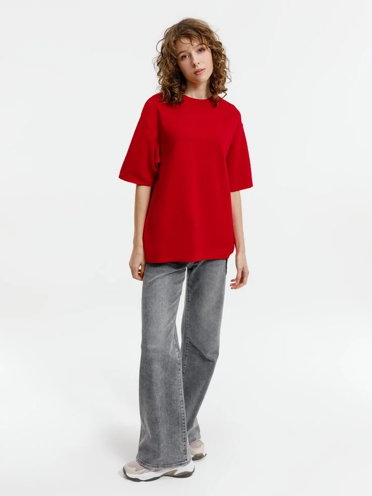 Джемпер с коротким рукавом Siluetti Volumica красный - фото 5