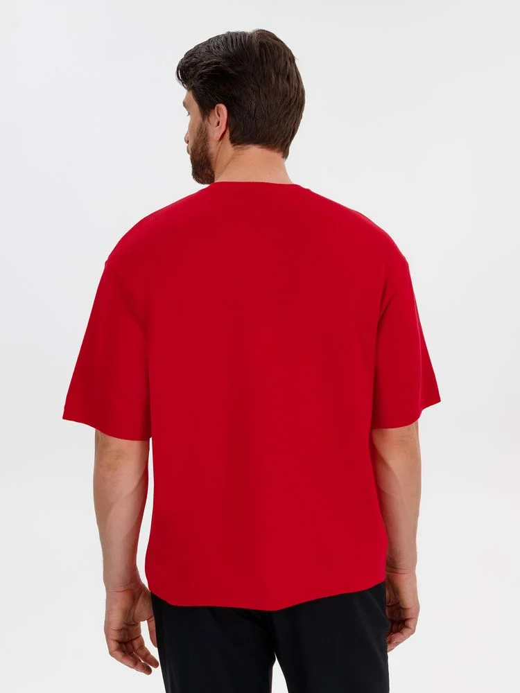 Джемпер с коротким рукавом Siluetti Volumica красный - фото 9