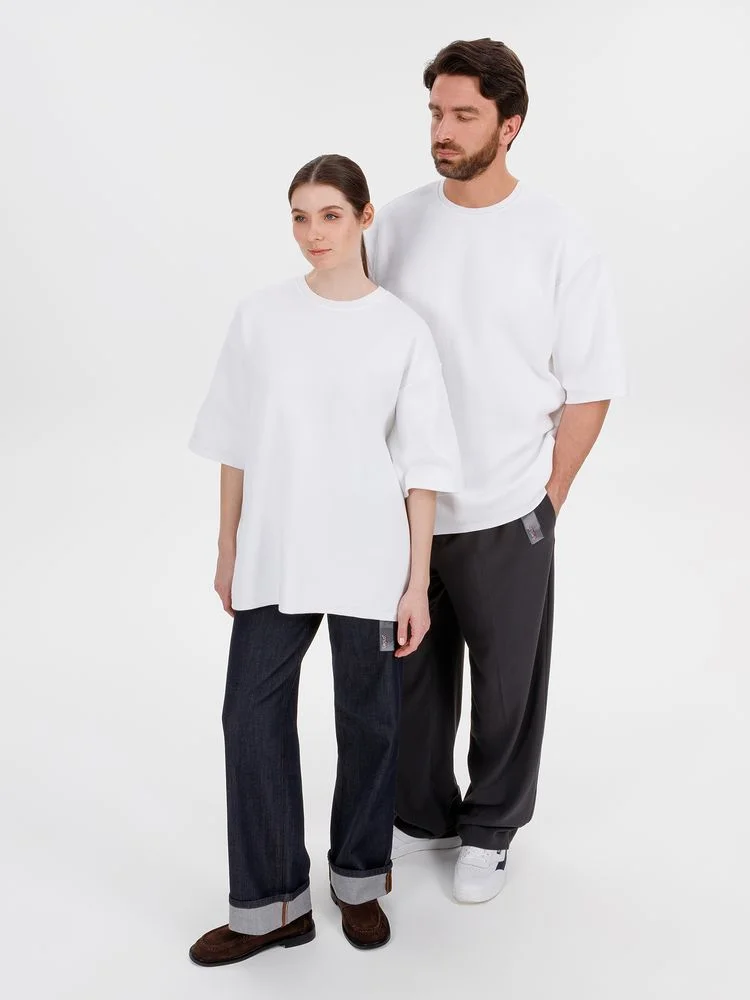 Джемпер с коротким рукавом Siluetti Volumica молочно-белый - фото 12