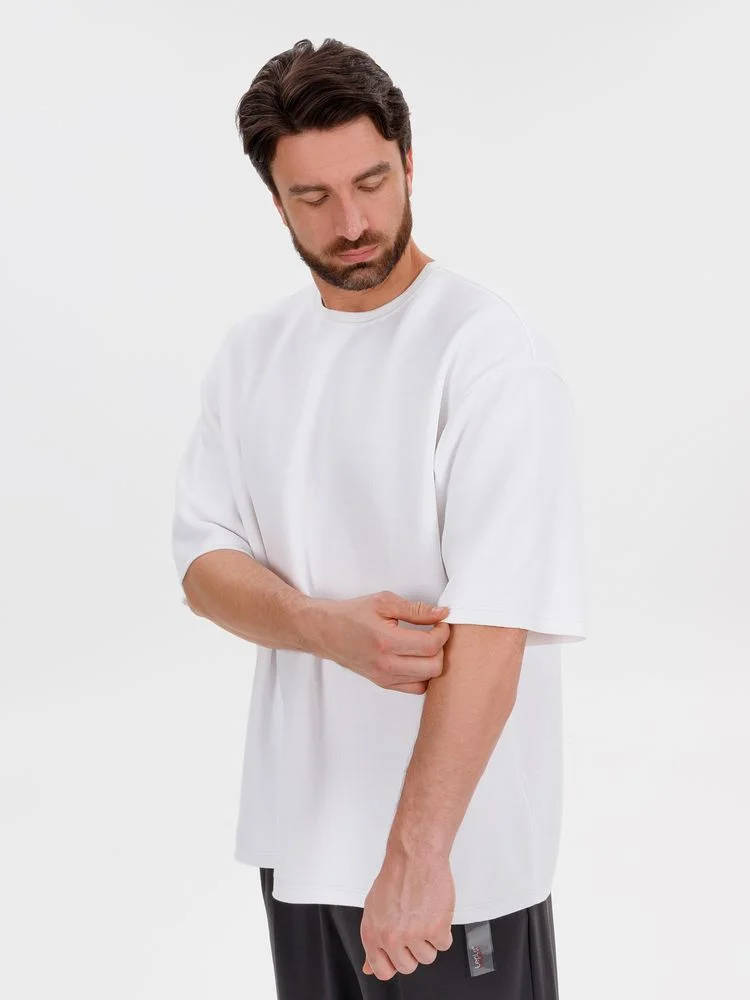 Джемпер с коротким рукавом Siluetti Volumica молочно-белый - фото 8