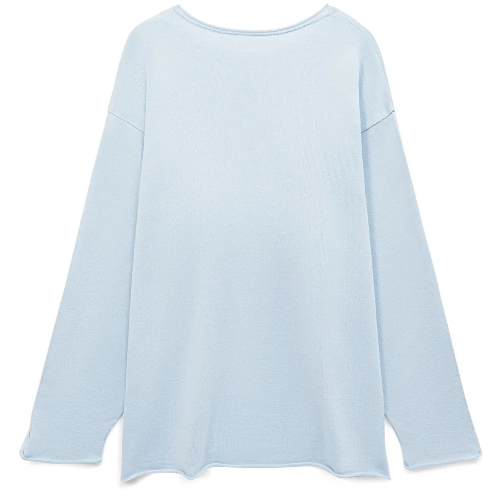Лонгслив унисекс Siluetti Fuori светло-голубой - фото 2