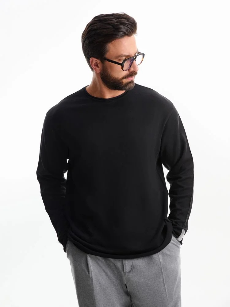 Лонгслив унисекс Siluetti Fuori черный - фото 13