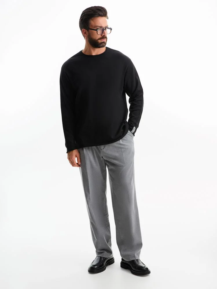 Лонгслив унисекс Siluetti Fuori черный - фото 14