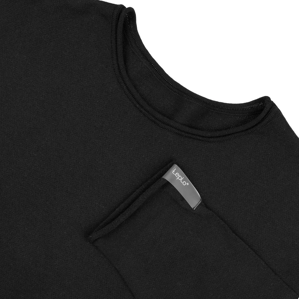 Лонгслив унисекс Siluetti Fuori черный - фото 3