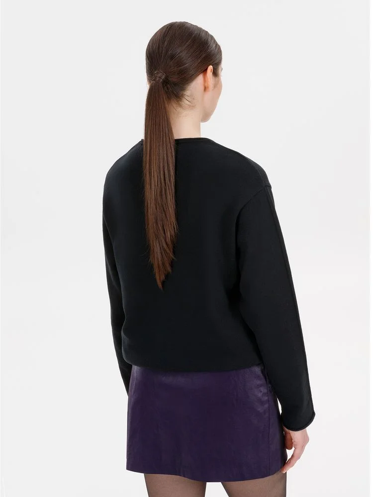 Лонгслив унисекс Siluetti Fuori черный - фото 5