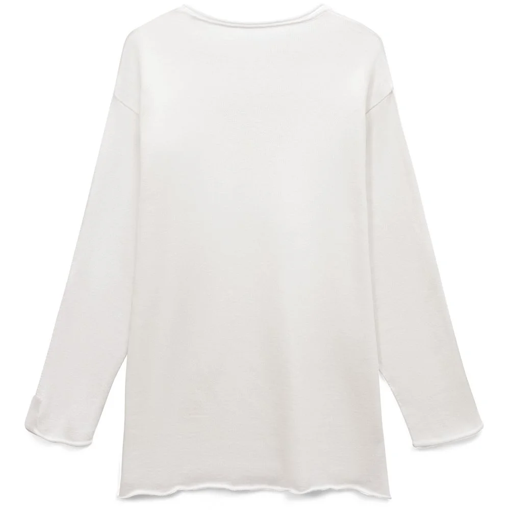 Лонгслив унисекс Siluetti Fuori молочно-белый - фото 2