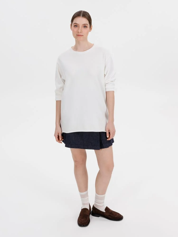 Лонгслив унисекс Siluetti Fuori молочно-белый - фото 6